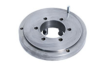 Driving plate with dog
